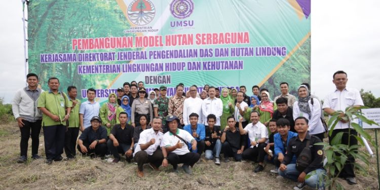 Lahan Kampus Terpadu UMSU Jadi Kawasan Pembangunan Model Hutan Serbaguna